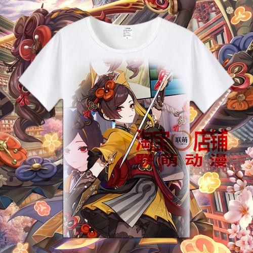 原神千织周边短袖t恤鸣雷的裁锦师游戏动漫男女学生潮流衣服夏季t